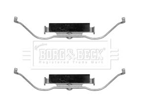 BORG & BECK Комплектующие, колодки дискового тормоза BBK1586